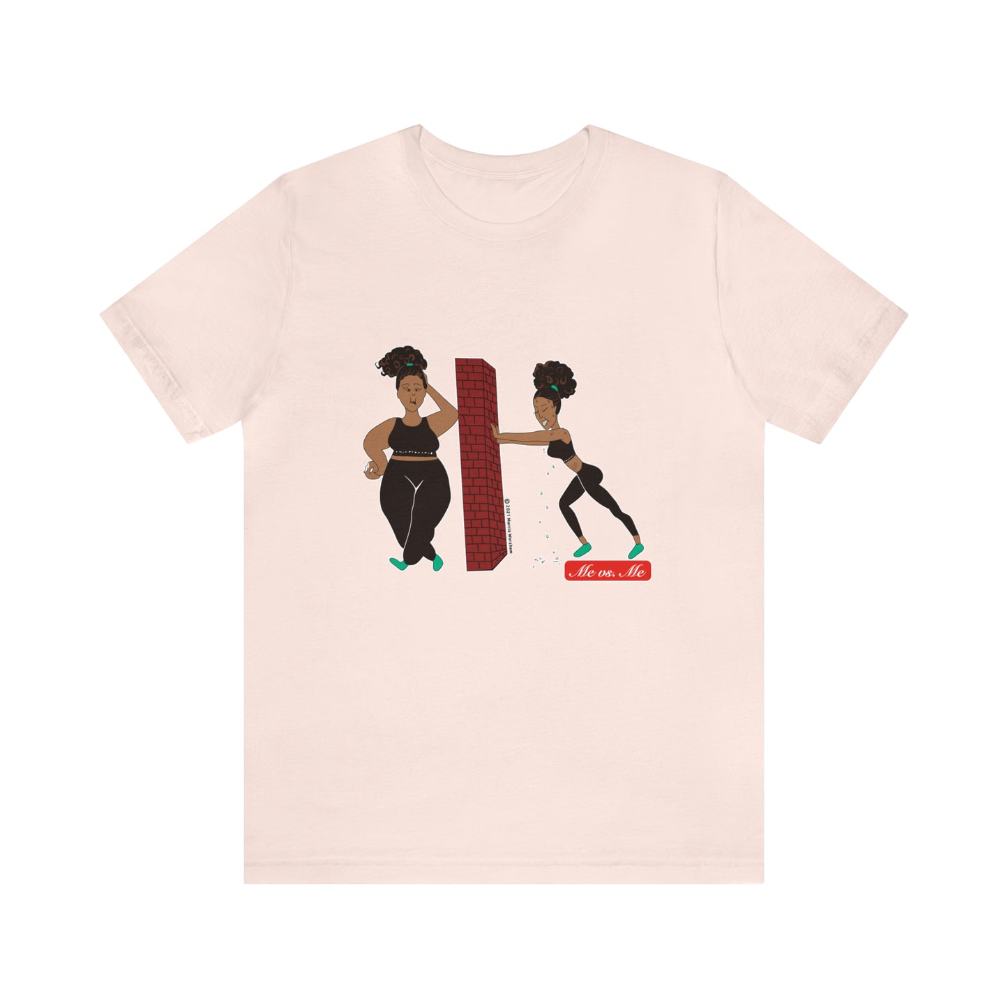 Afro Me vs Me Unisex Jersey Short Sleeve Tee