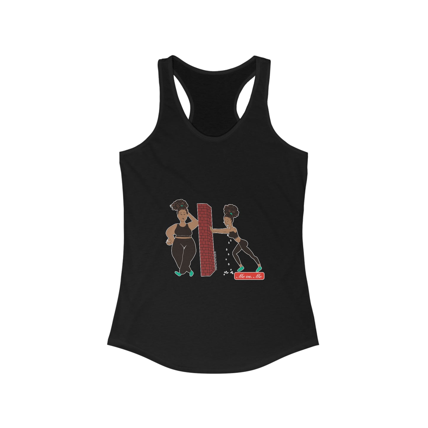 Me vs Me Women's Ideal Racerback Tank