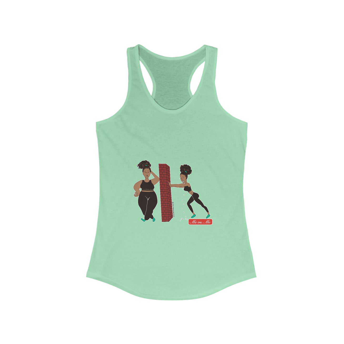 Me vs Me Women's Ideal Racerback Tank