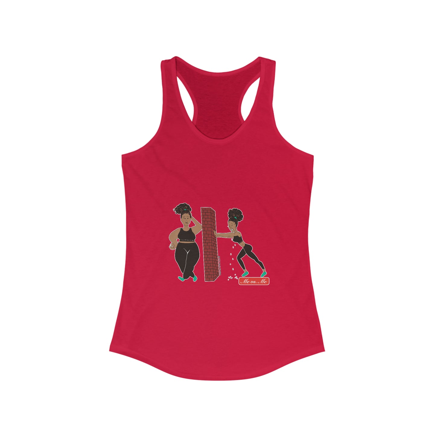 Me vs Me Women's Ideal Racerback Tank