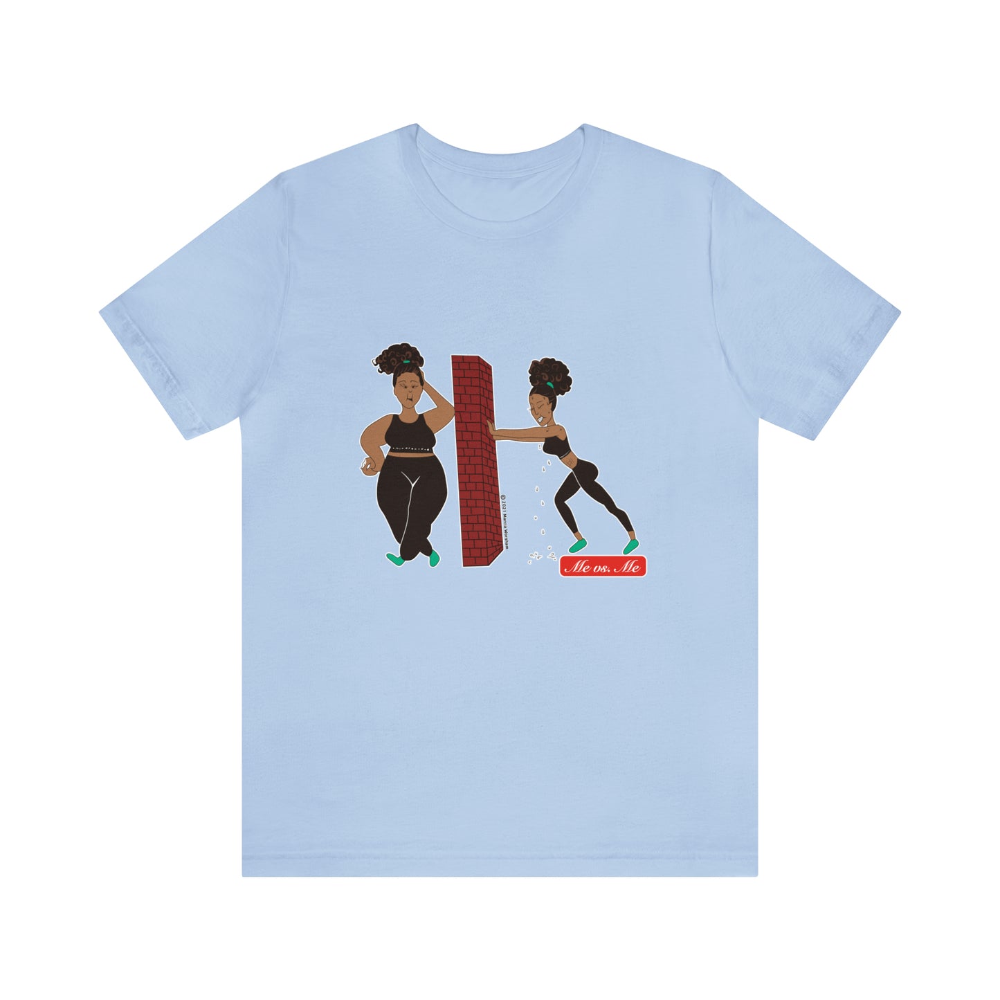 Afro Me vs Me Unisex Jersey Short Sleeve Tee