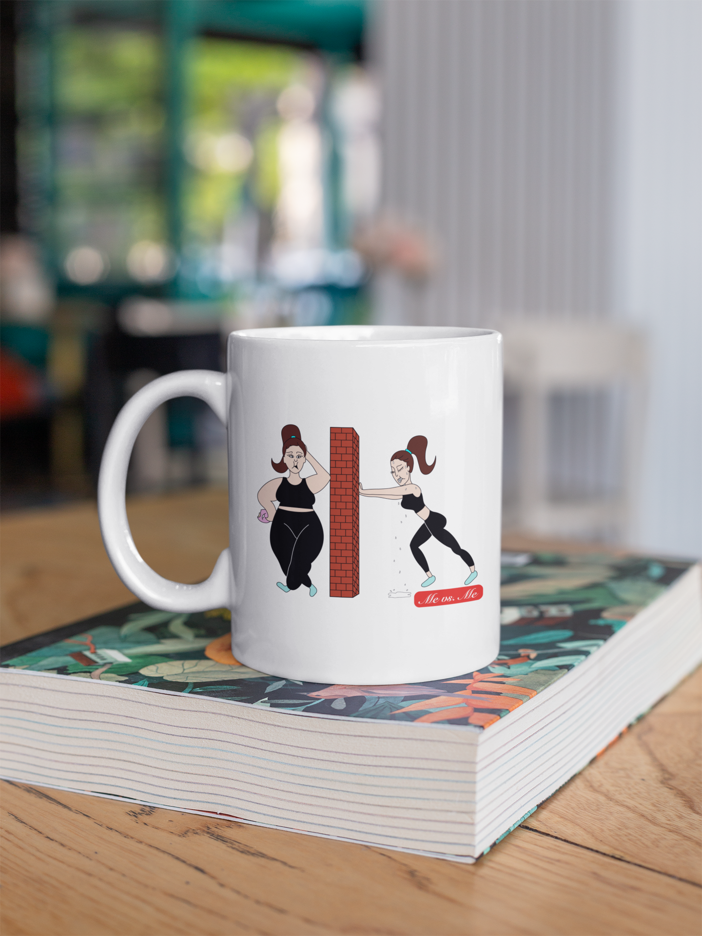 Me vs Me Brunette Ceramic Mug 11oz