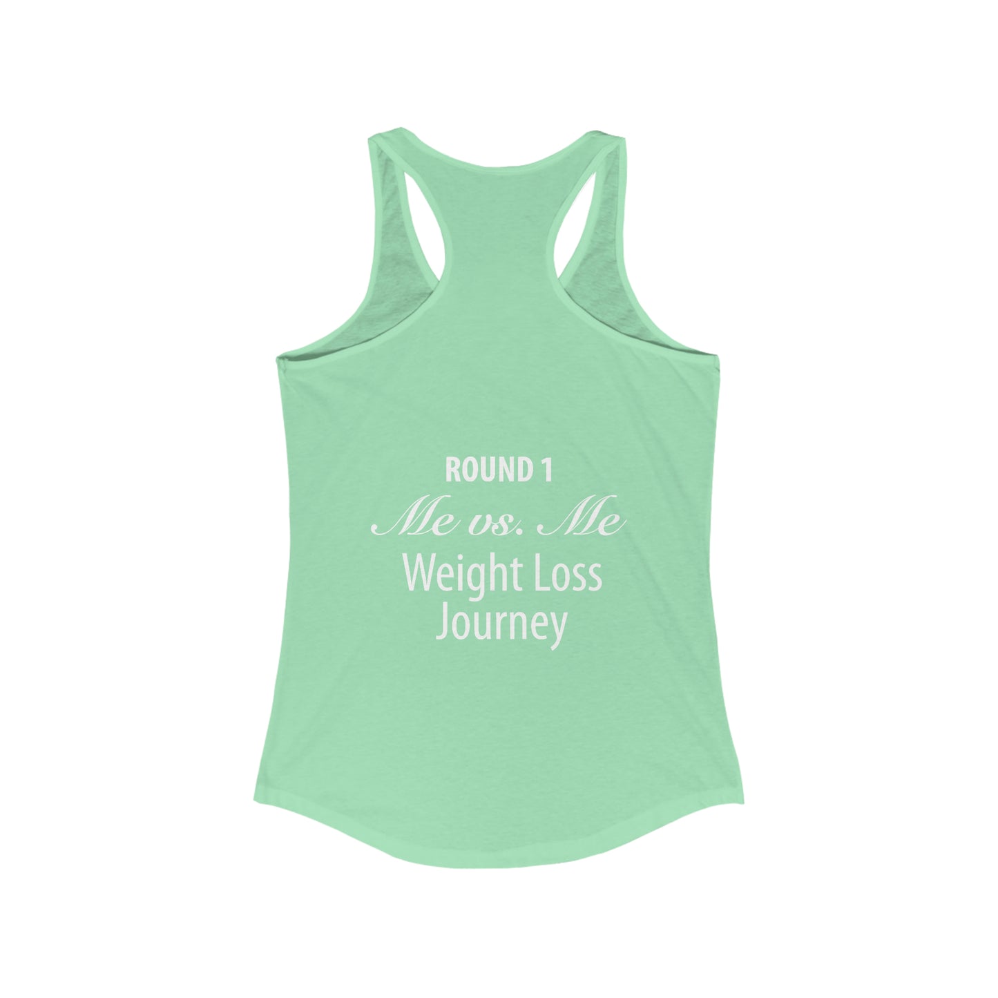 Me vs Me Blonde Racerback Tank