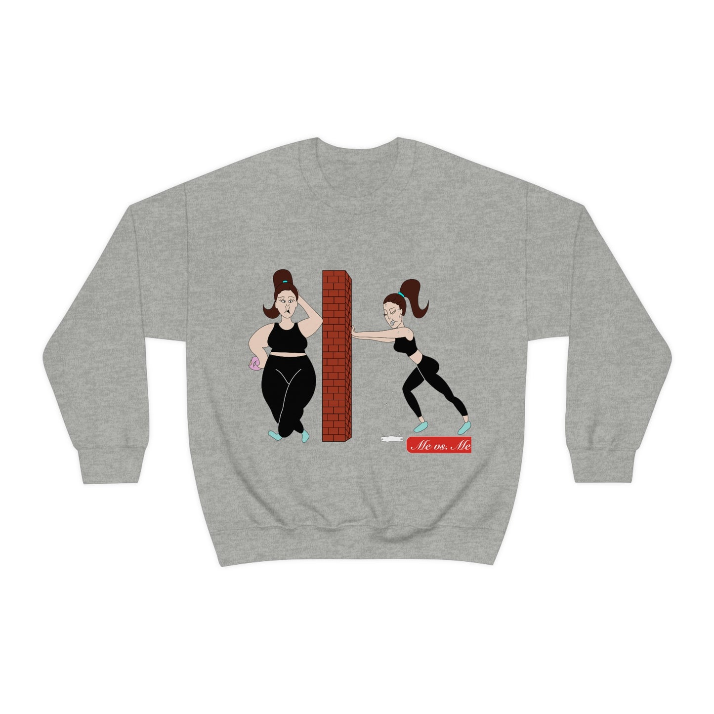 Me vs Me Brunette Crewneck Sweatshirt